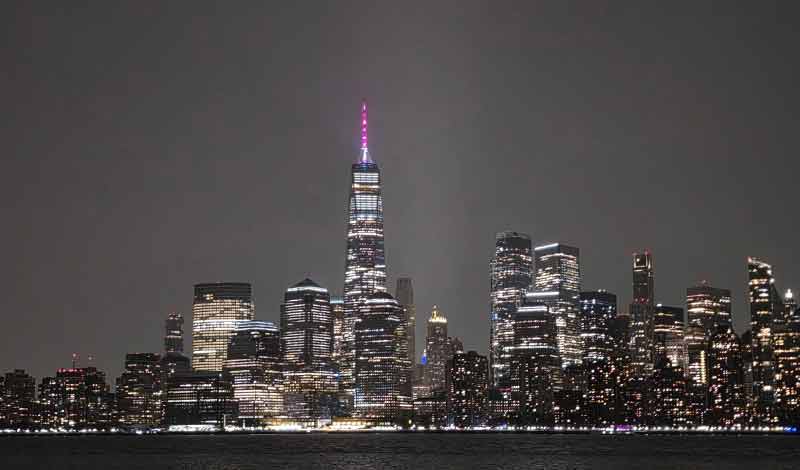 State of Liberty Boat Cruises route view on New York Harbor