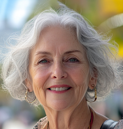 A woman smiles during State of Liberty Boat Cruises