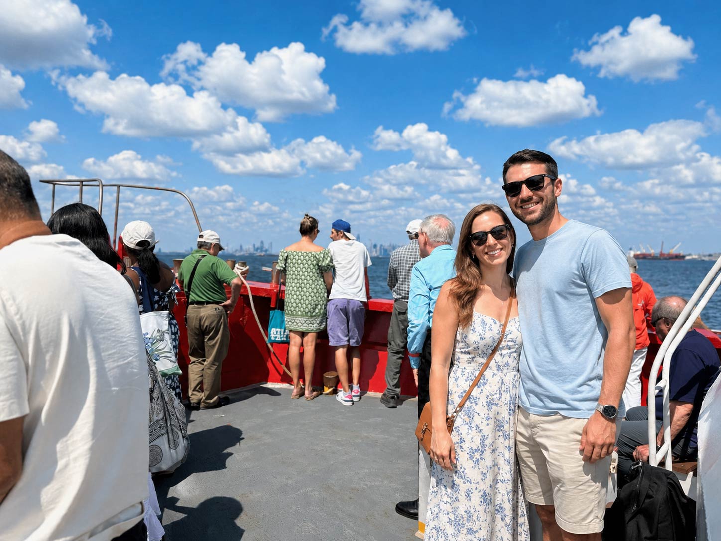 Statue of Liberty sunset cruise with skyline views