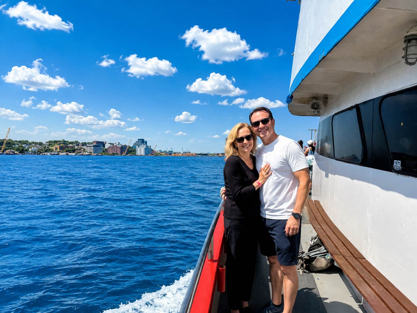 Each side of the Statue of Liberty sightseeing boat is great for photos